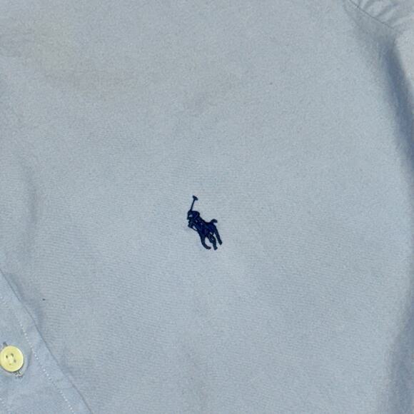 Men's Ralph Lauren Blake Fit Blue Button Down Shirt Size Medium - Picture 3 of 5